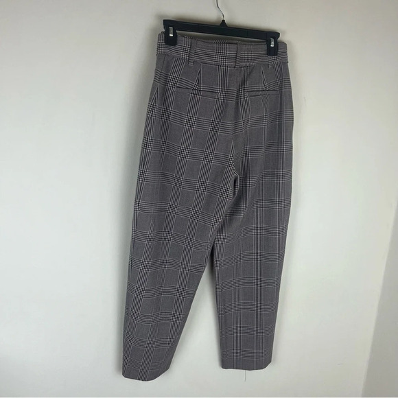 Aritzia Wilfred Jallade Tie Front Plaid Pants Size 6 B3 - Picture 4 of 7